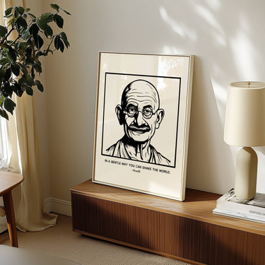 Mahatma Gandhi Motivation Inspirational Poster Quote Print | Wall Art | Home Office Decor